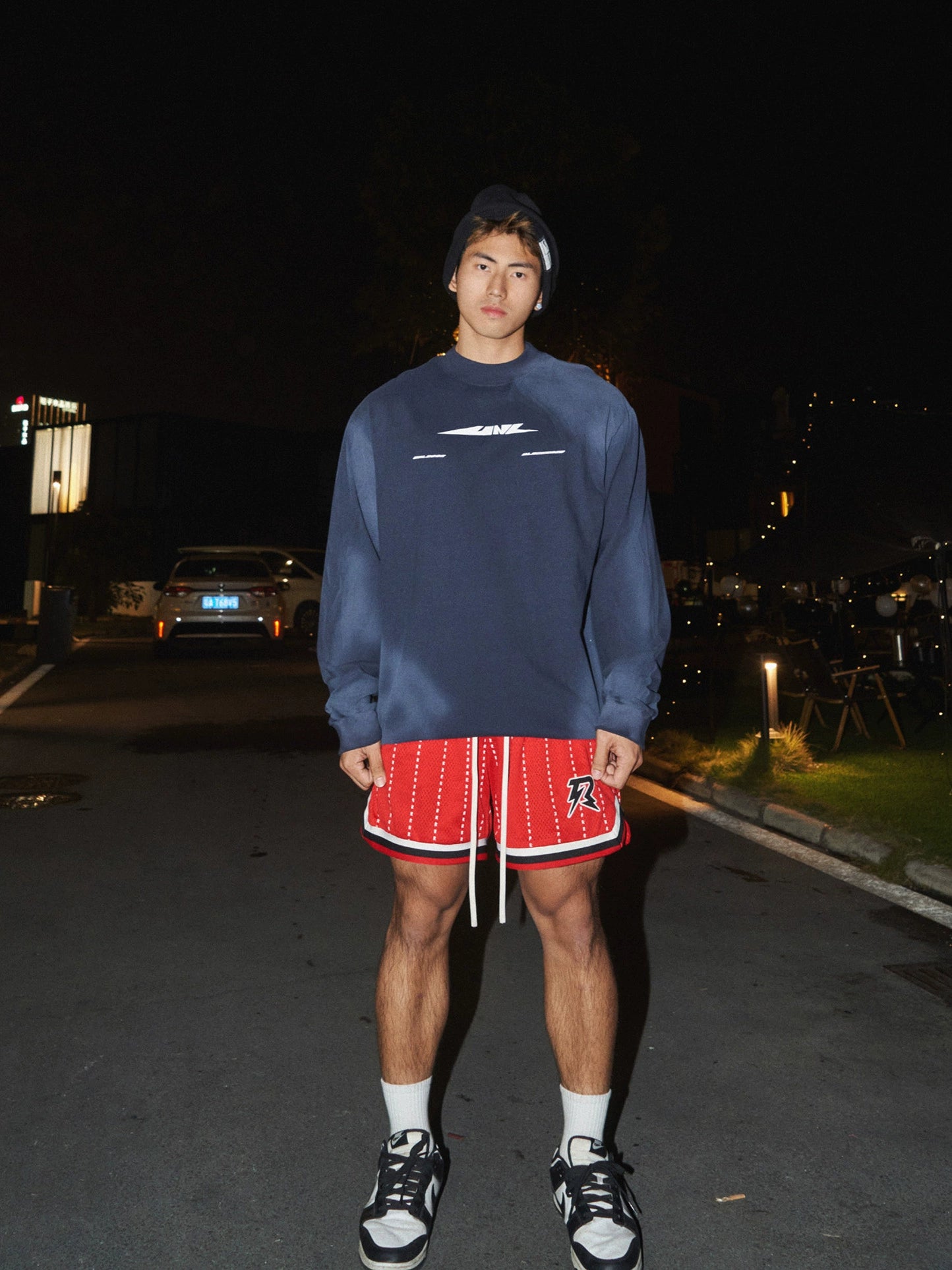 PLM Round Neck Drop Shoulder Gradient Jumper