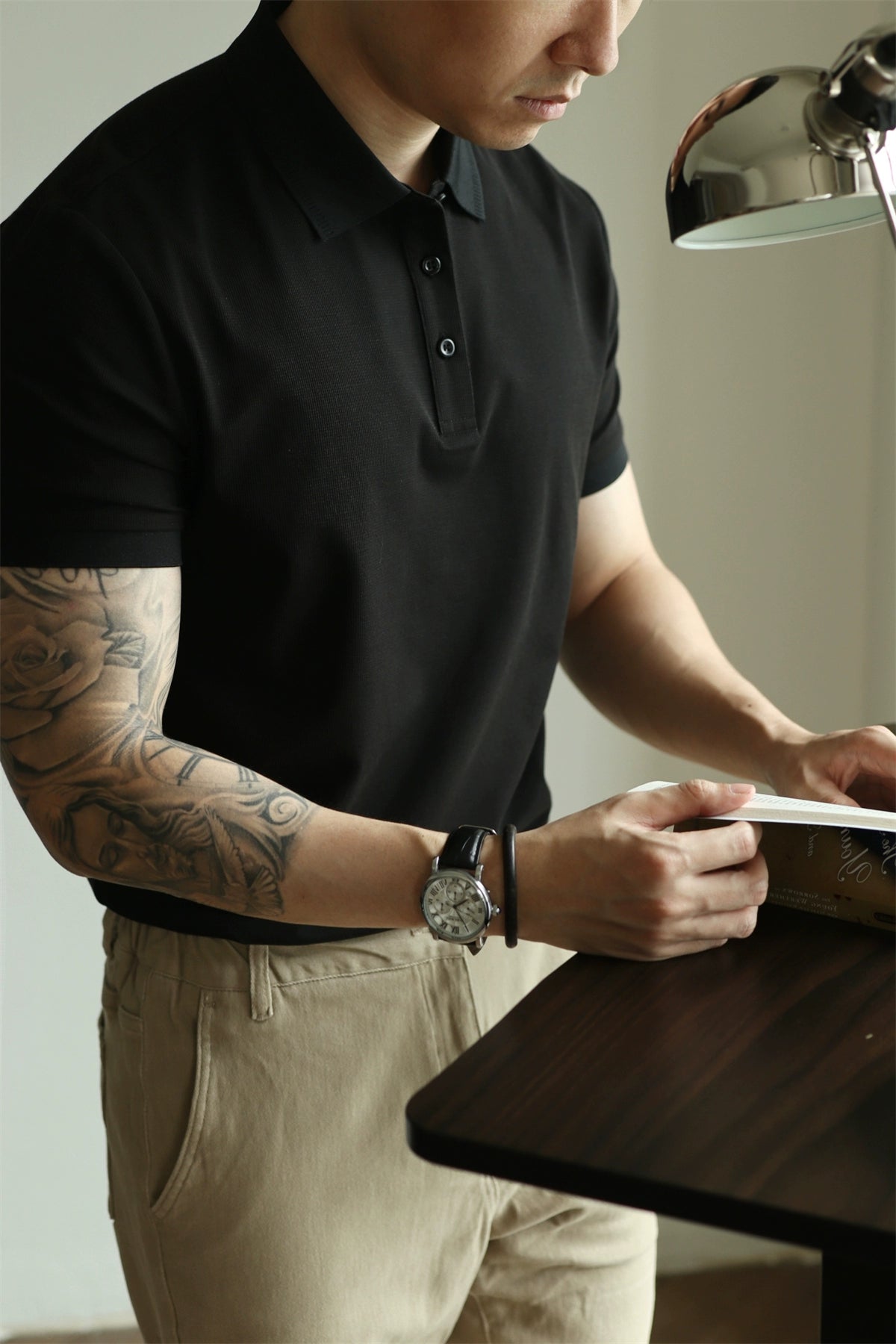 YX UPF50+ Sun Protection Short Sleeve Polo Shirt