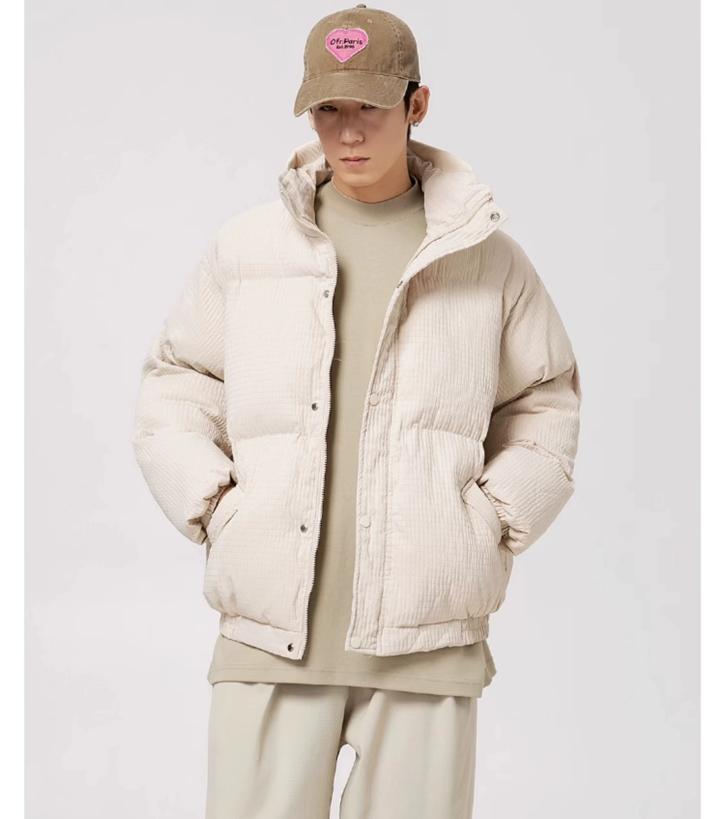 AK Warm Stand Collar Cotton Coat Men