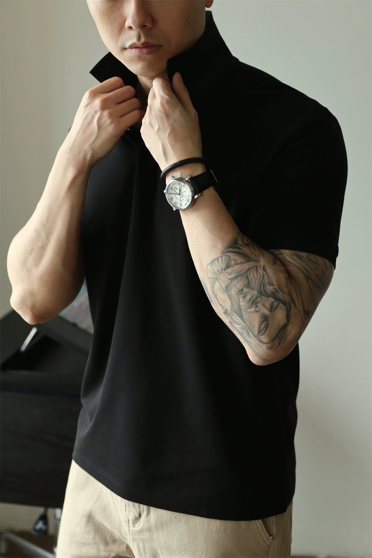 YX UPF50+ Sun Protection Short Sleeve Polo Shirt