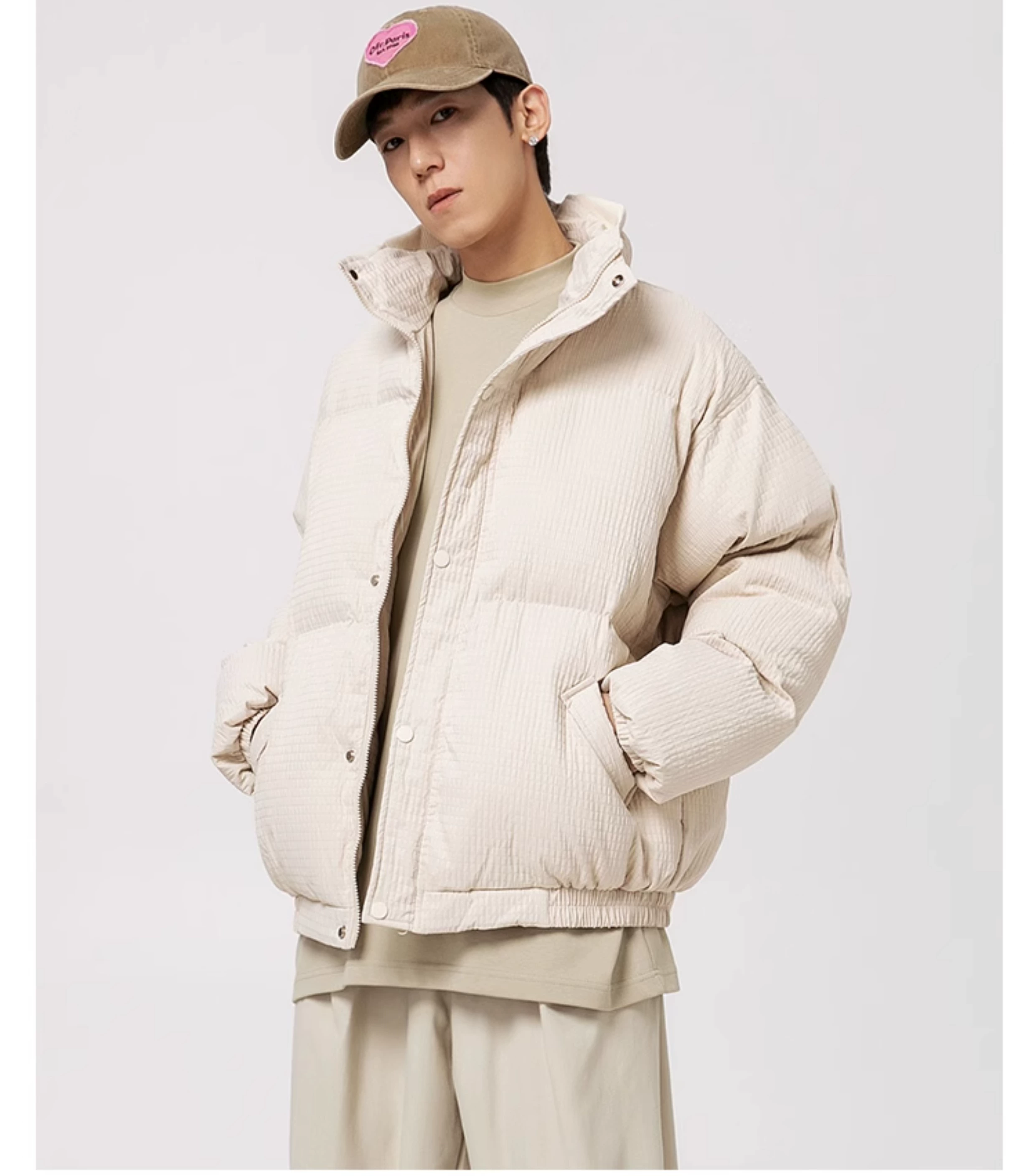 AK Warm Stand Collar Cotton Coat Men