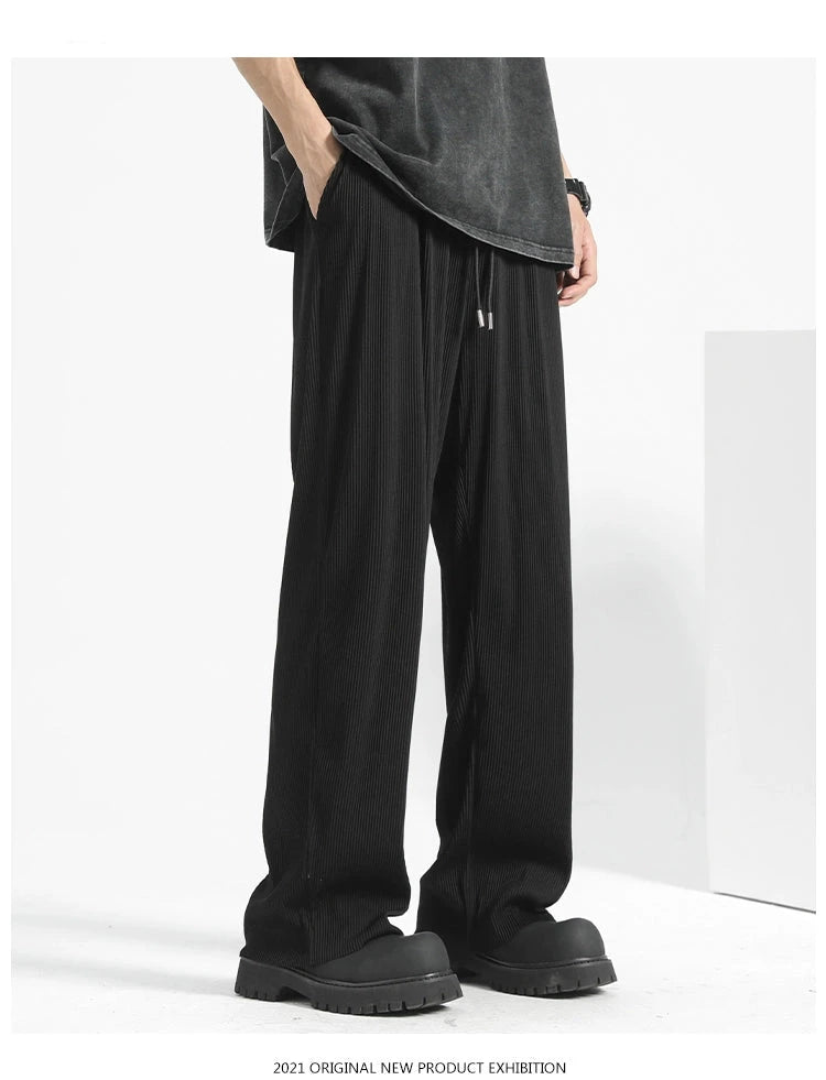 MRBO Loose Fit Black Trousers