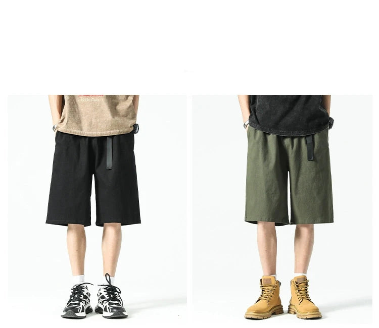 MRBO Green Cotton Summer Shorts