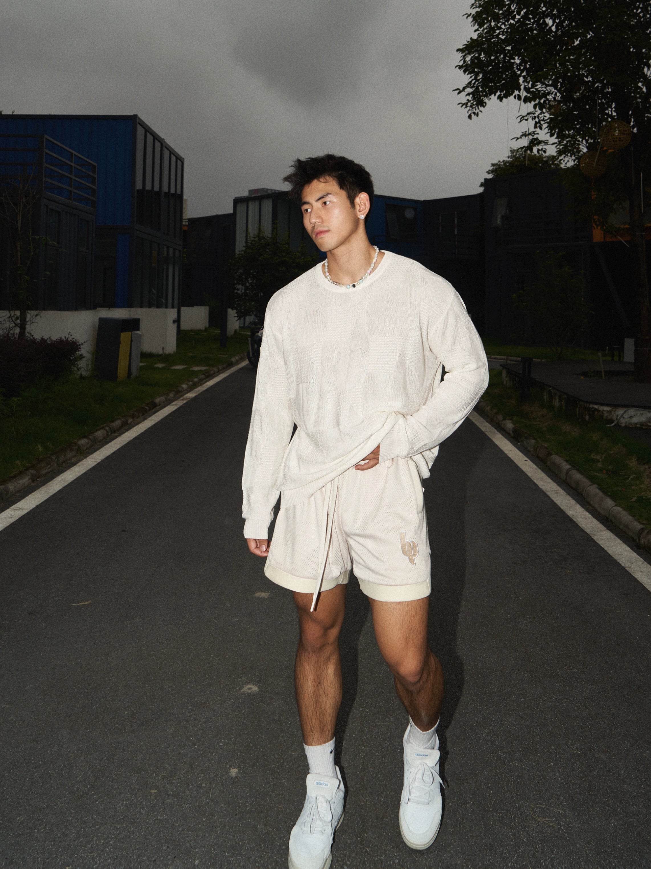 PLM Long Sleeve Breathable Hollow Jumper