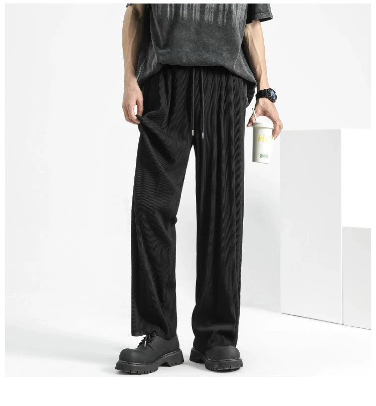 MRBO Loose Fit Black Trousers