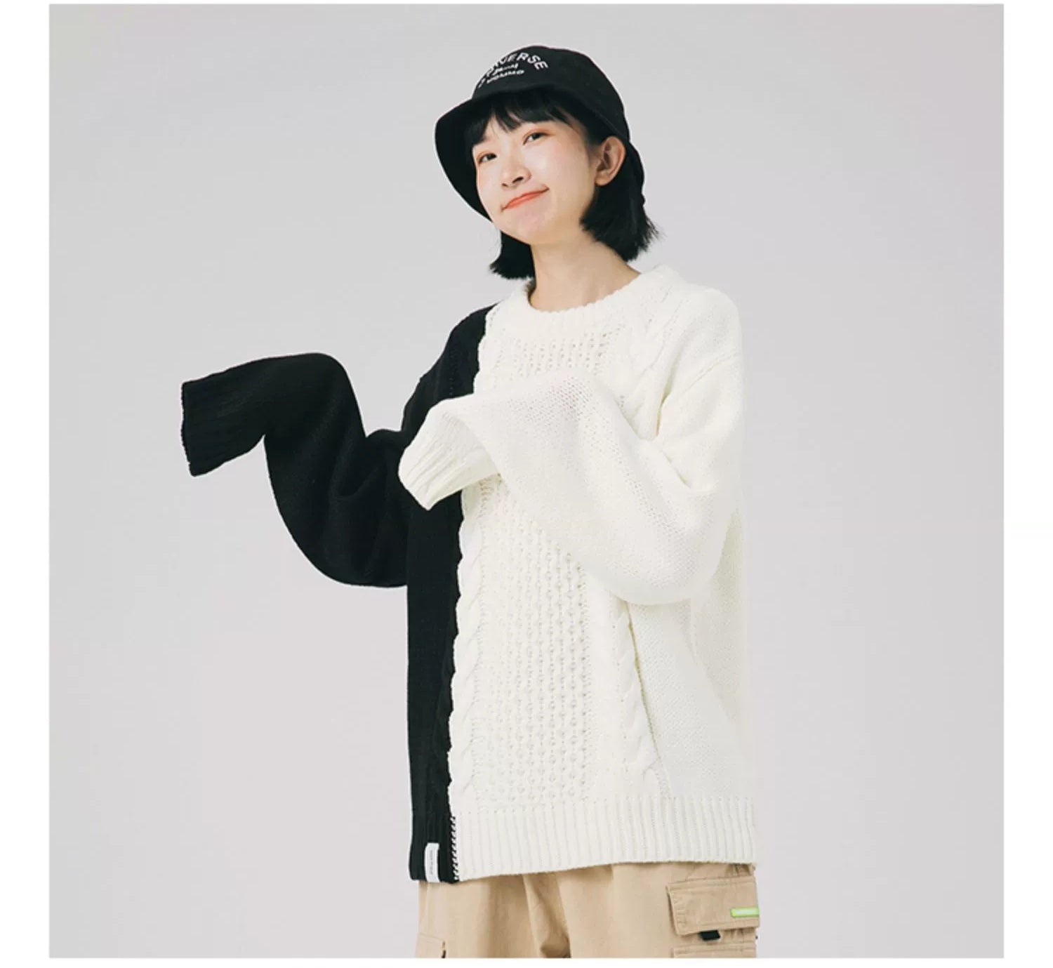 AK Colorblock Knitted Sweater Men