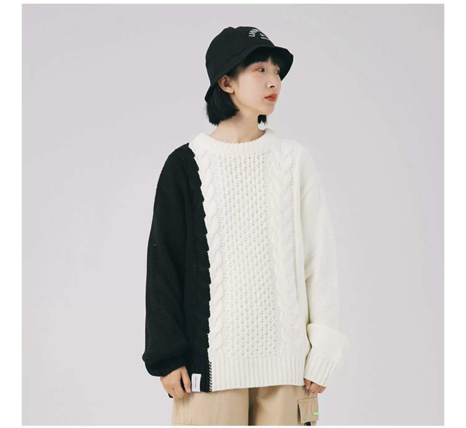AK Colorblock Knitted Sweater Men
