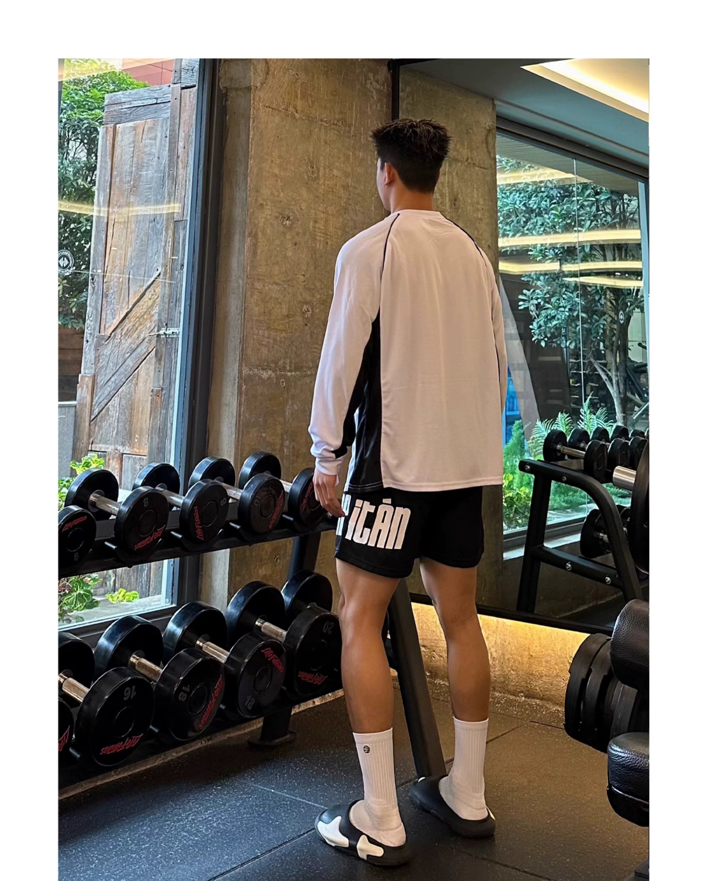 SATJDM American Style Color Block Training Long Sleeve T-Shirt