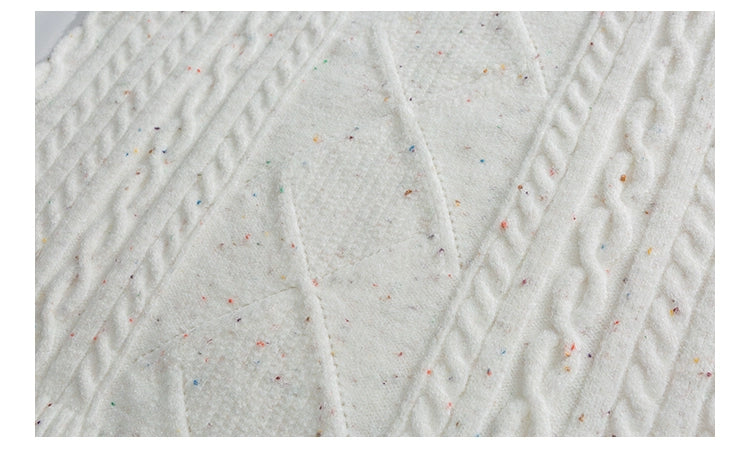 AK Color Dot Loose Round Neck Sweater Men