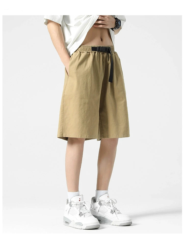 MRBO Green Cotton Summer Shorts