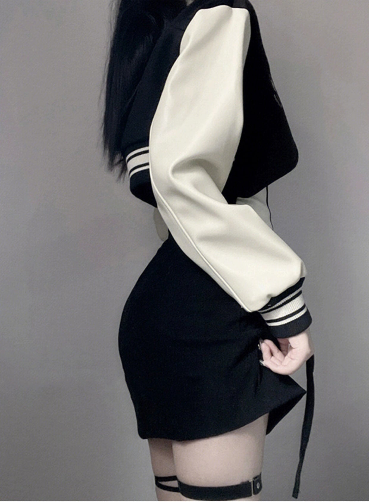 GAOSITONG Noah Retro Baseball Jacket Set