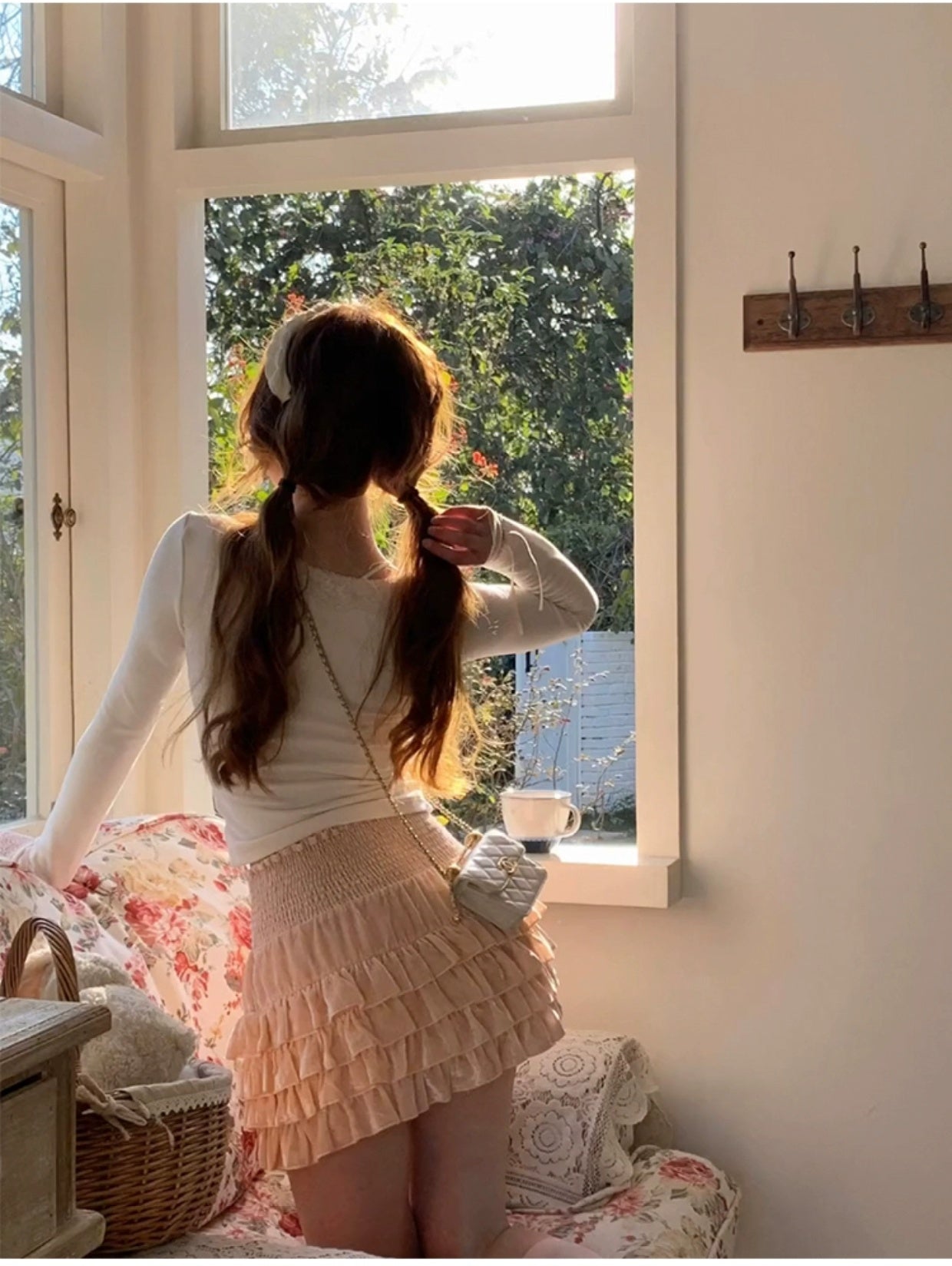 GAOSITONG Mia Spring Long Sleeve Skirt Set