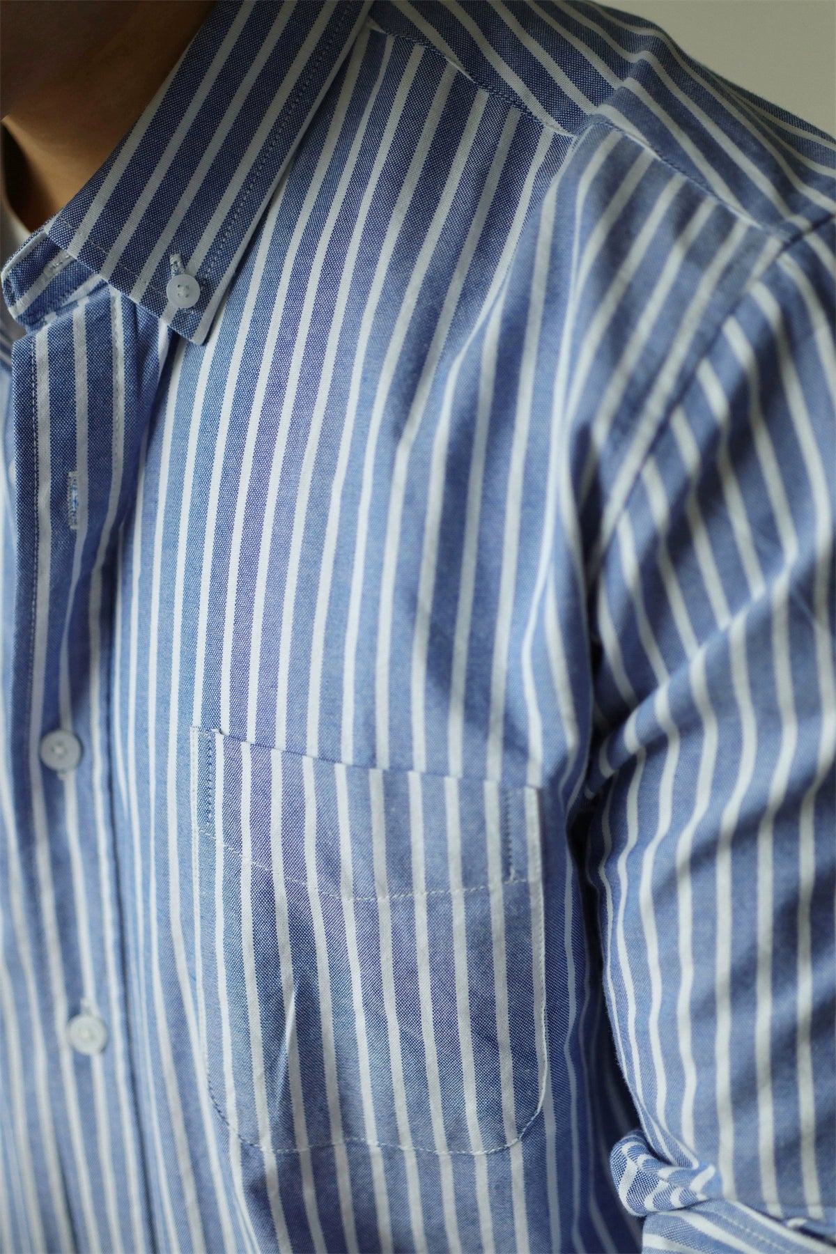 YX Stripe Pure Cotton Button Shirt
