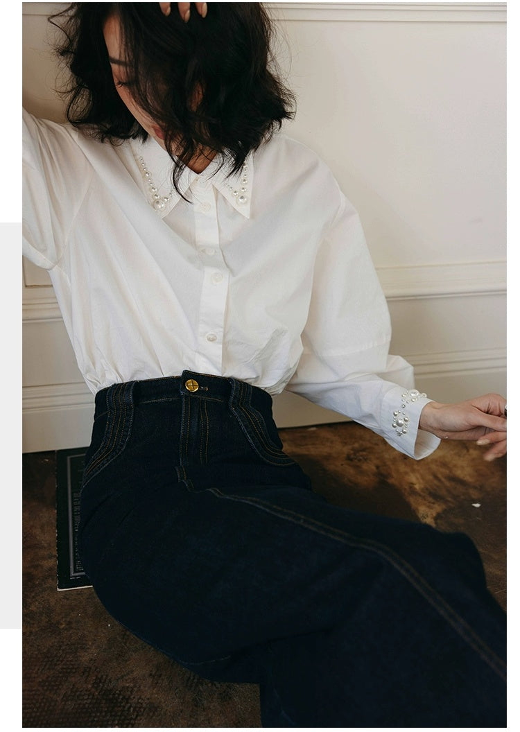 ROSEBANKS Stella Pearl Embellished Shirt
