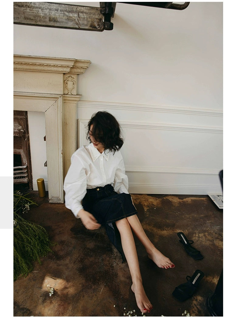 ROSEBANKS Stella Pearl Embellished Shirt