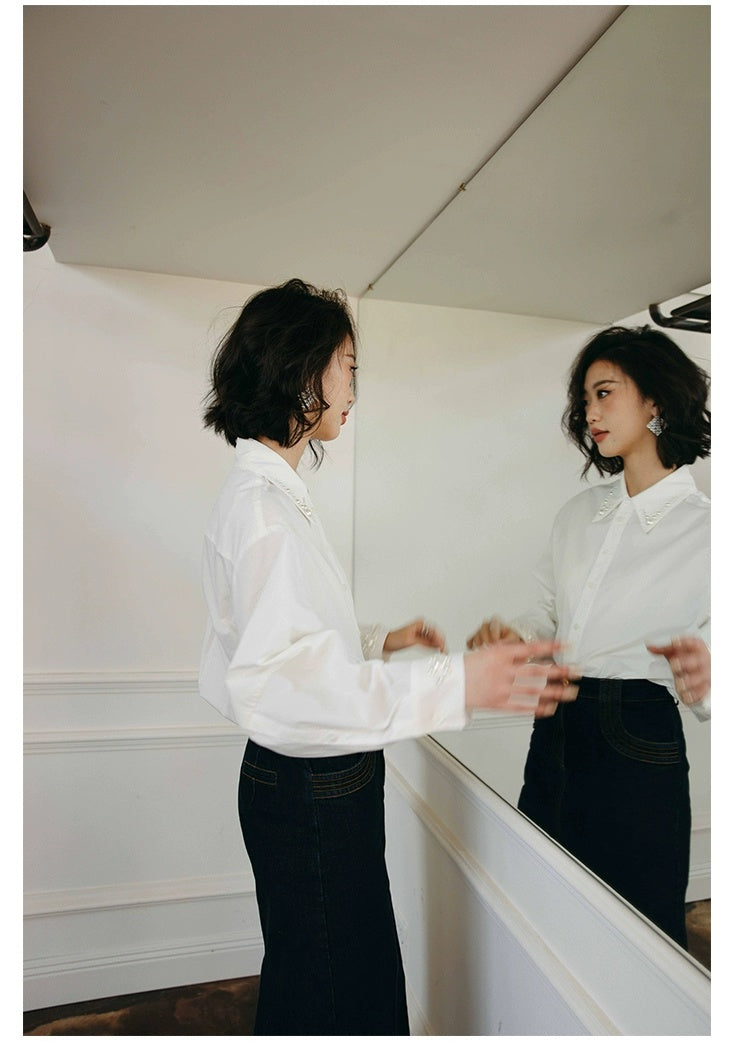 ROSEBANKS Stella Pearl Embellished Shirt