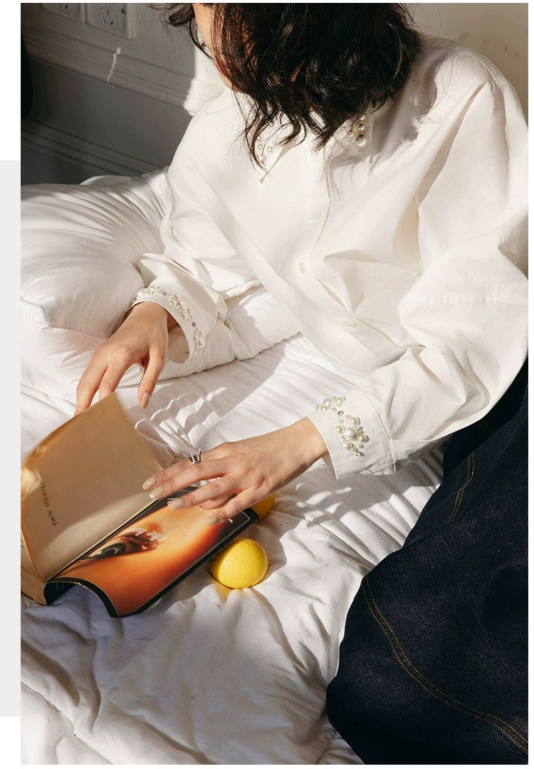ROSEBANKS Stella Pearl Embellished Shirt