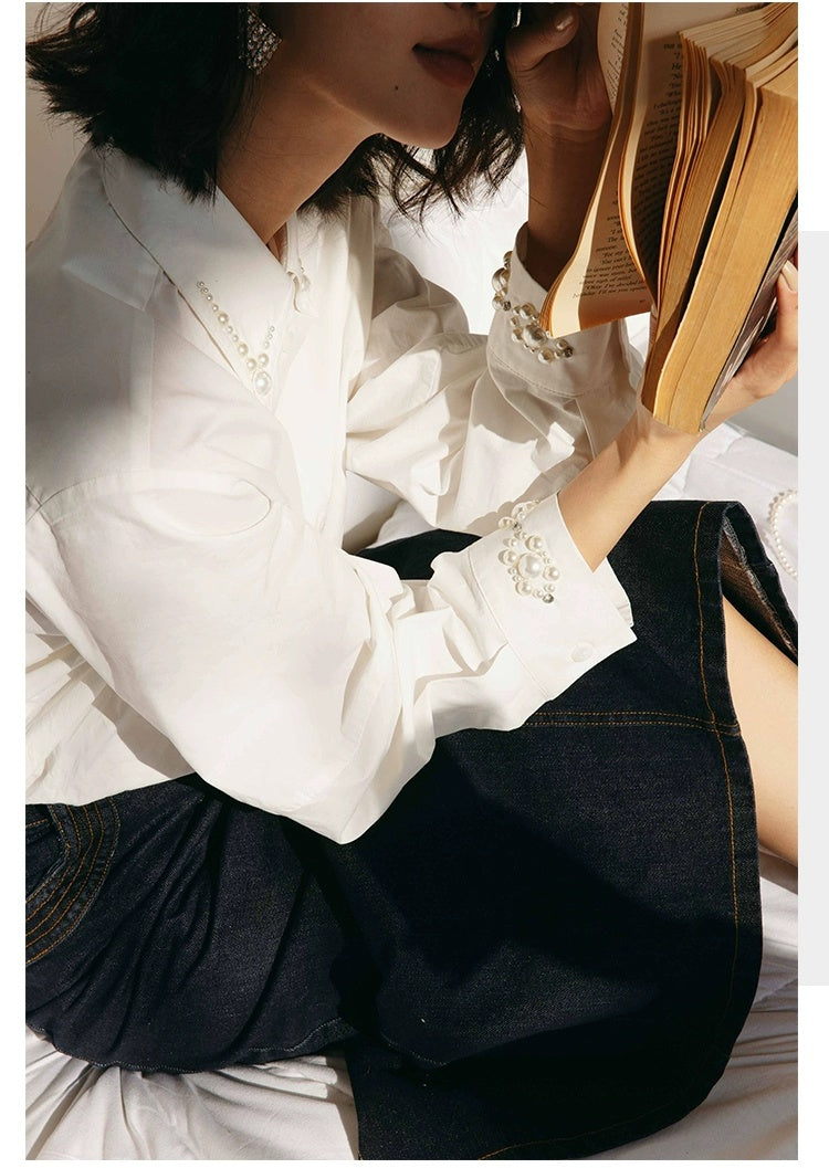 ROSEBANKS Stella Pearl Embellished Shirt