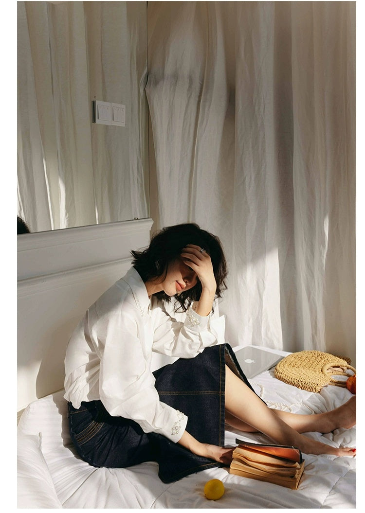 ROSEBANKS Stella Pearl Embellished Shirt