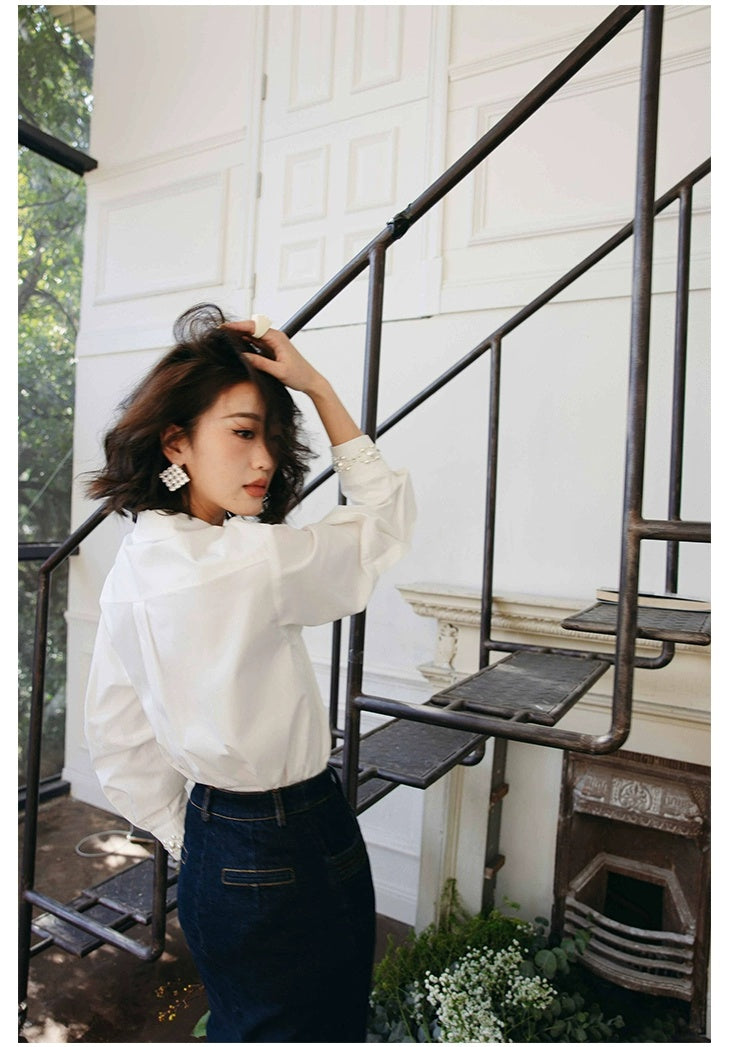 ROSEBANKS Stella Pearl Embellished Shirt