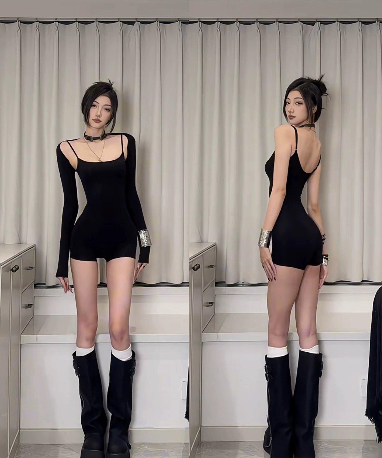 ESKELLI Ivy Suspender Micro-Shaping Jumpsuit