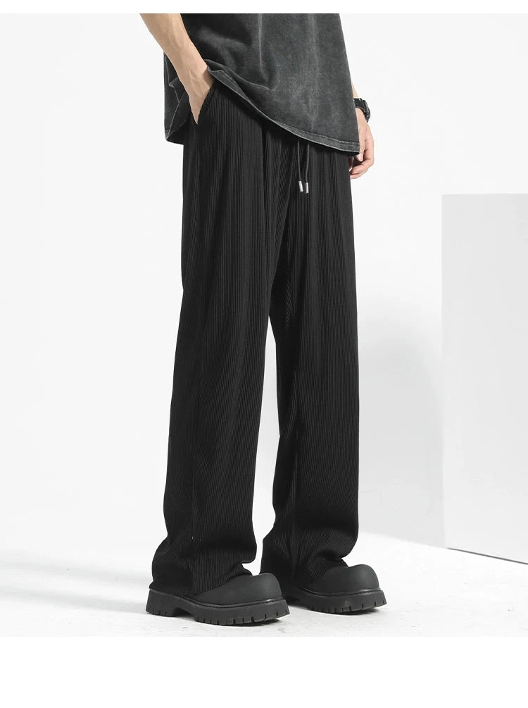 MRBO Loose Fit Black Trousers