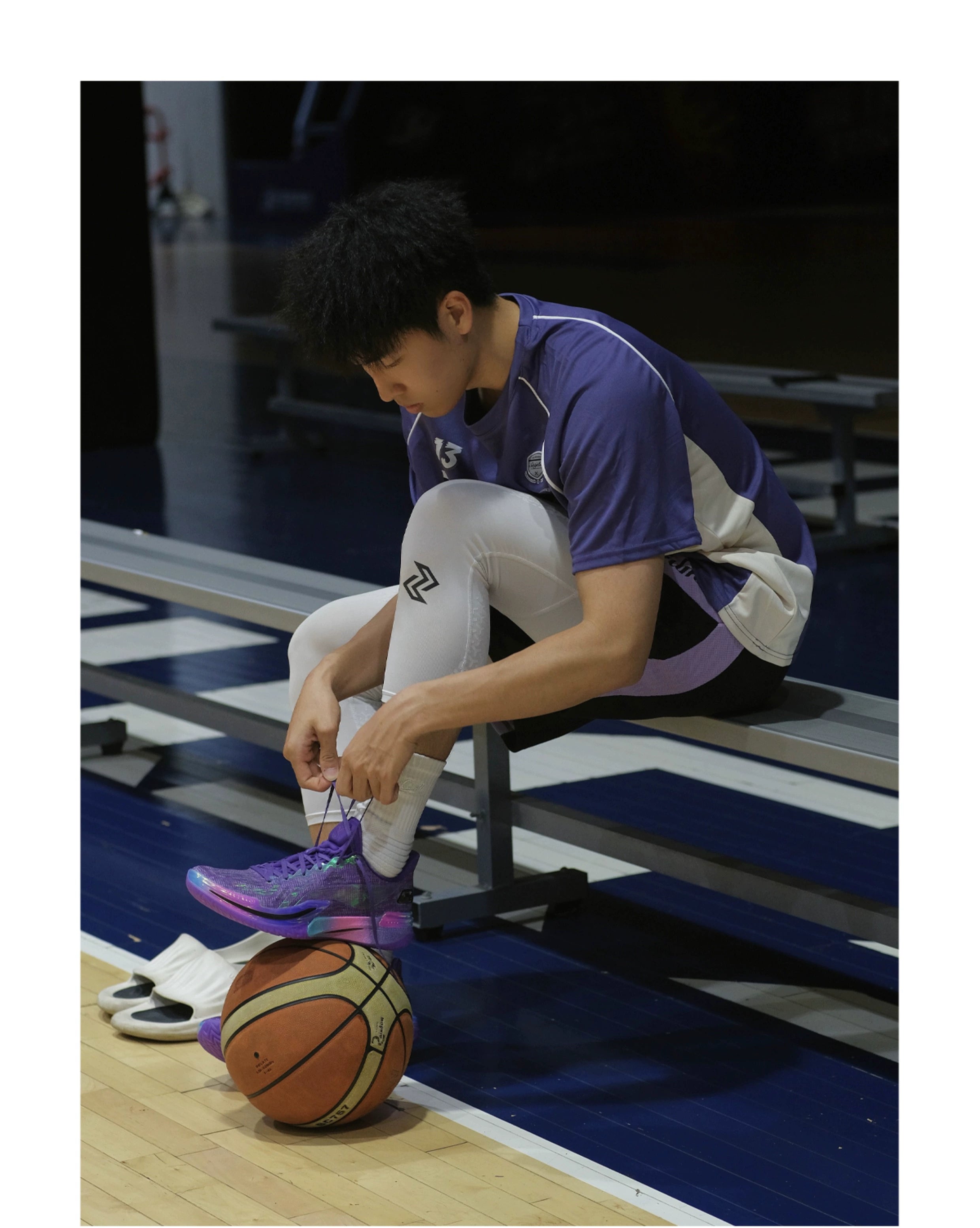 SATJDM Contrast Color Raglan Sleeve Basketball Training T-Shirt, Short Sleeve Fitness Running Suit for Students
