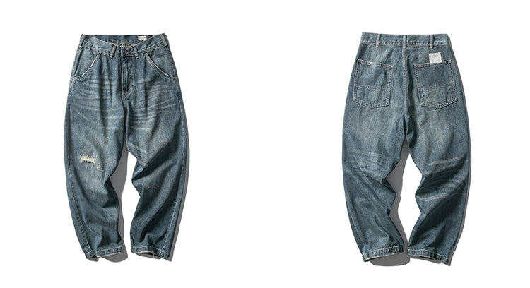 AK Straight-Cut Pile Jeans Men