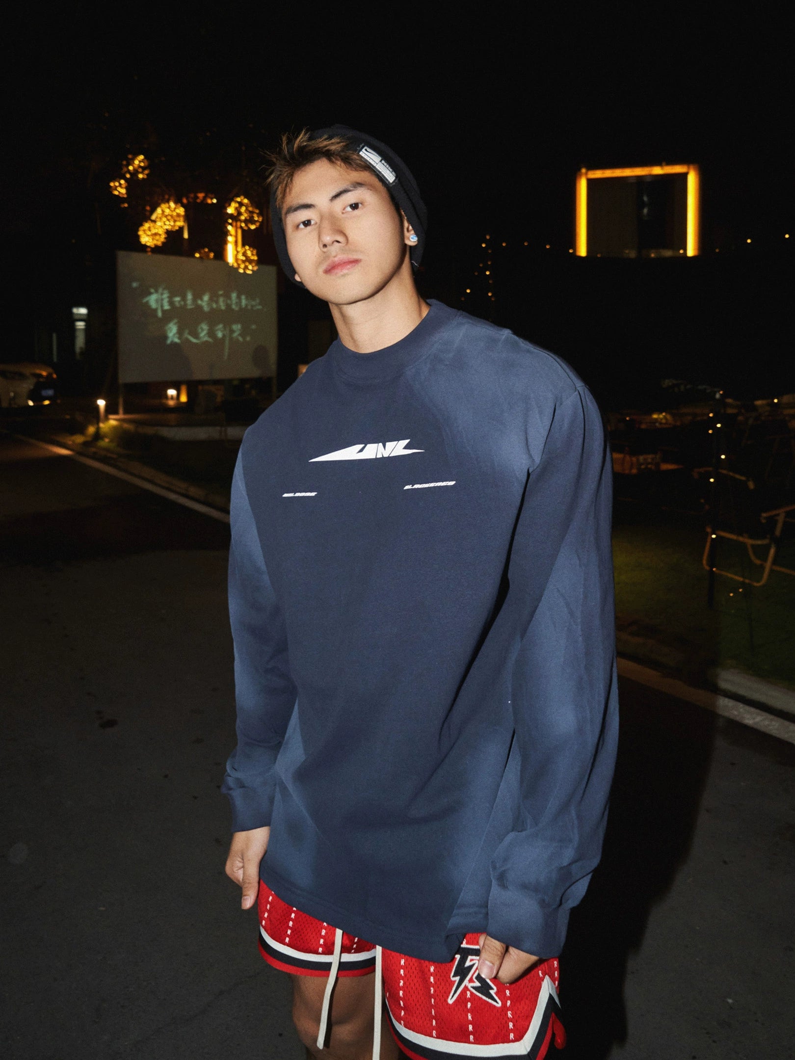 PLM Round Neck Drop Shoulder Gradient Jumper